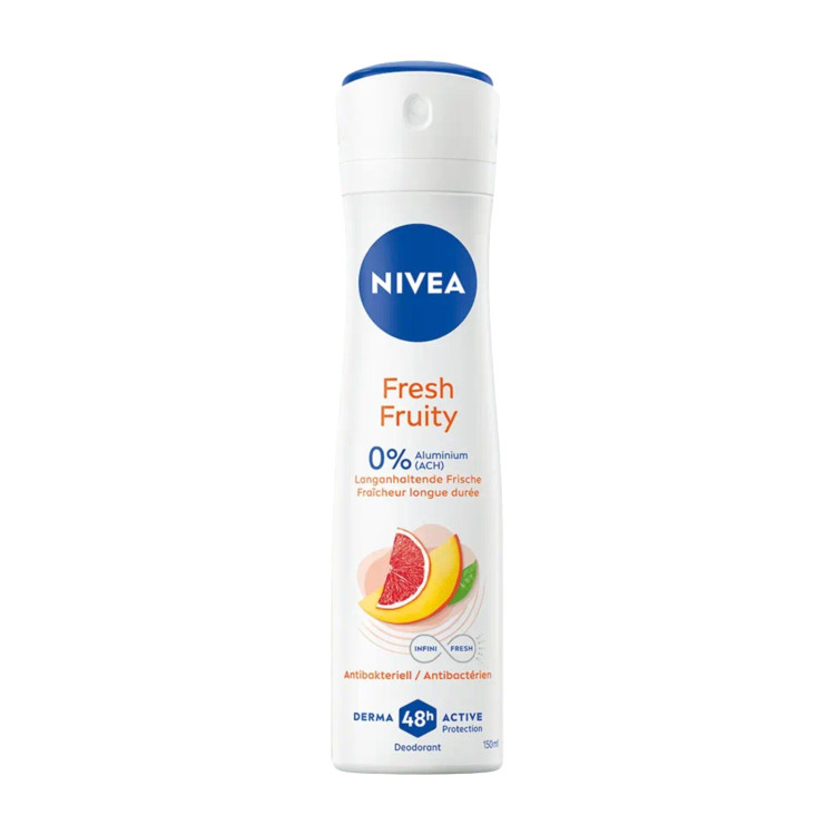 NIVEA дезодорант дамски, Fresh fruity, 150мл NIVEA дезодорант дамски, Fresh fruity, 150мл