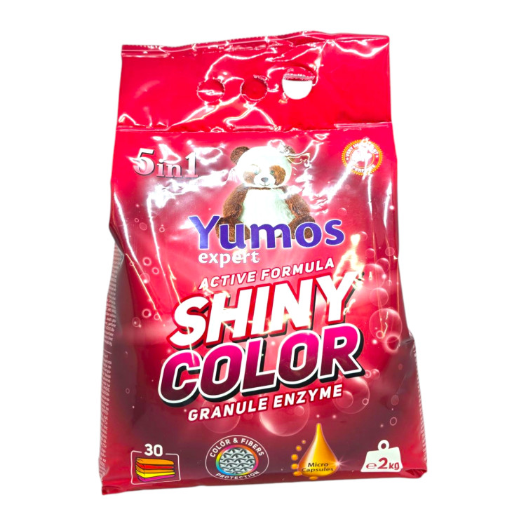 YUMOS прах за пране, 2кг, 30 пранета, Shiny Color