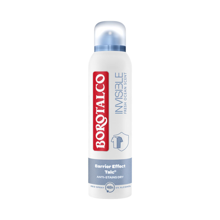BOROTALCO дезодрант против изпотяване, 150мл, Invisible, Fresh Ocean scent BOROTALCO дезодрант против изпотяване, 150мл, Invisible, Fresh Ocean scent