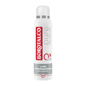 BOROTALCO дезодрант против изпотяване, 150мл, Pure, Musky breeze scent