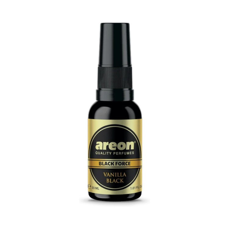 AREON спрей парфюм ароматизатор за автомобили, Black Force, Vanilla Black 