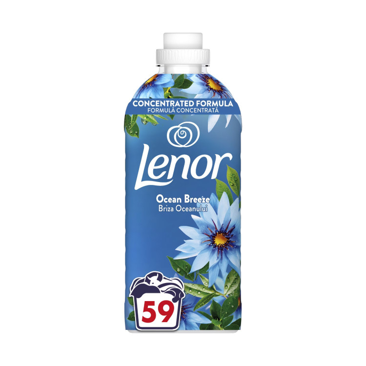 LENOR омекотител за пране, 1239мл, 59 пранета, Fresh, Ocean breeze