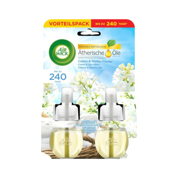 AIR WICK електрически ароматизатор, Пълнител, 2х19мл, Cotone & Bianco Lilla