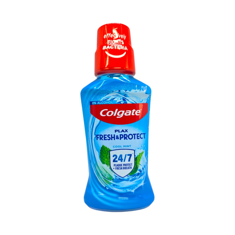 COLGATE вода за уста, 250мл, Fresh & Protect, Cool mint
