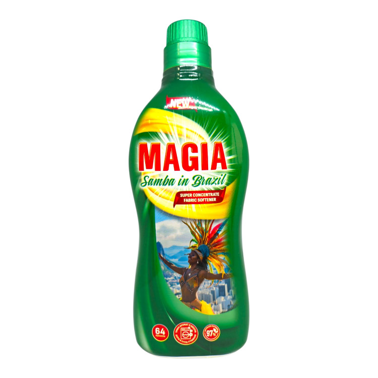 MAGIA омекотител, Супер концентрат, 1.152литра, 64 пранета, Samba in Brazil