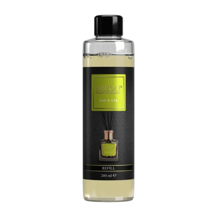 AREON пълнител за домашен парфюм с клечки, Lux, 260мл, Eau d'ete AREON пълнител за домашен парфюм с клечки, Lux, 260мл, Eau d'ete
