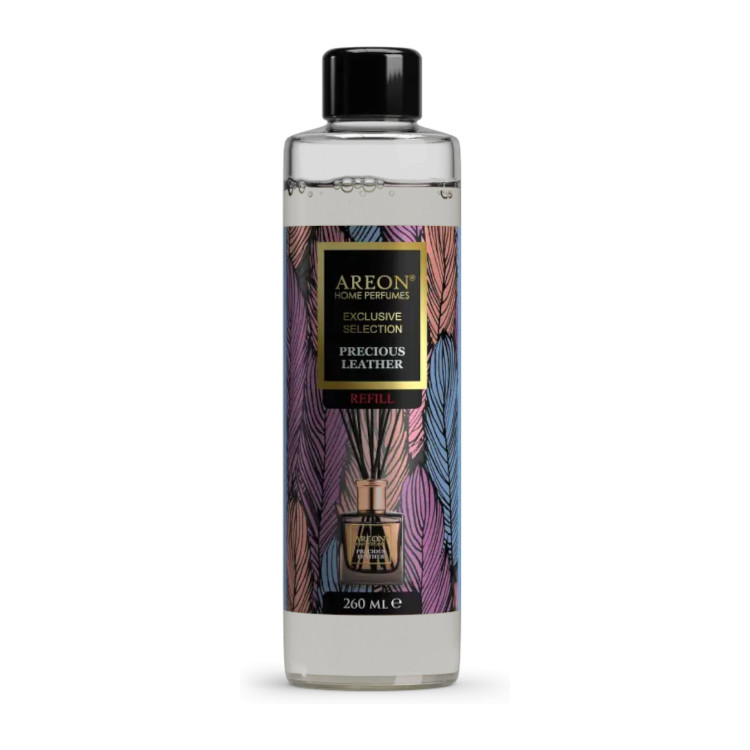 AREON пълнител за домашен парфюм с клечки, Lux, 260мл, Precious Leather AREON пълнител за домашен парфюм с клечки, Lux, 260мл, Precious Leather