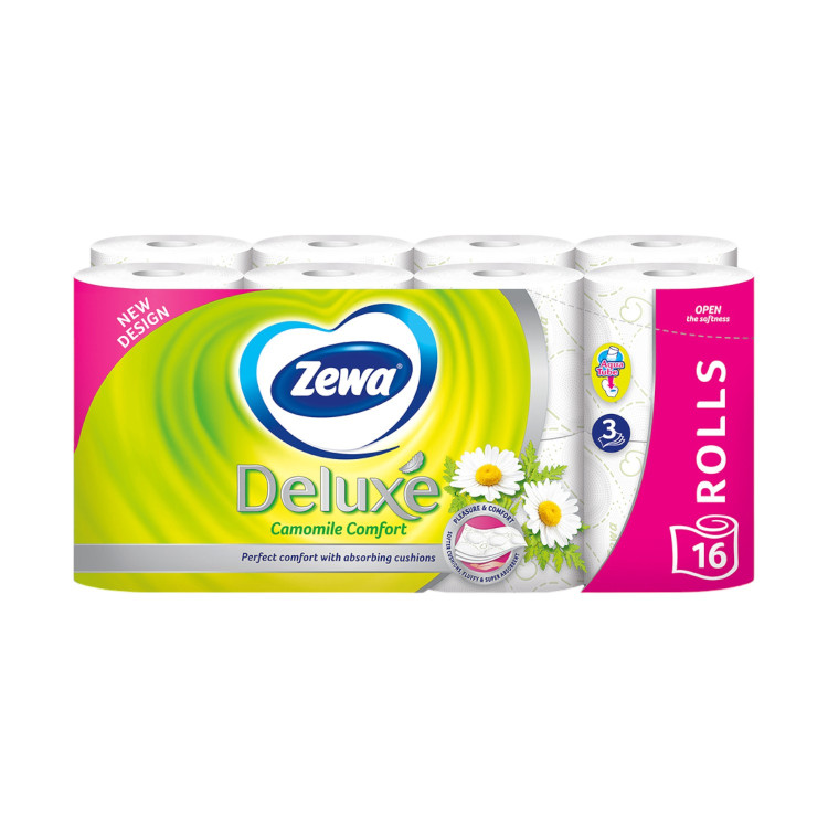 ZEWA тоалетна хартия, Deluxe, 16 броя, Лайка ZEWA тоалетна хартия, Deluxe, 16 броя, Лайка