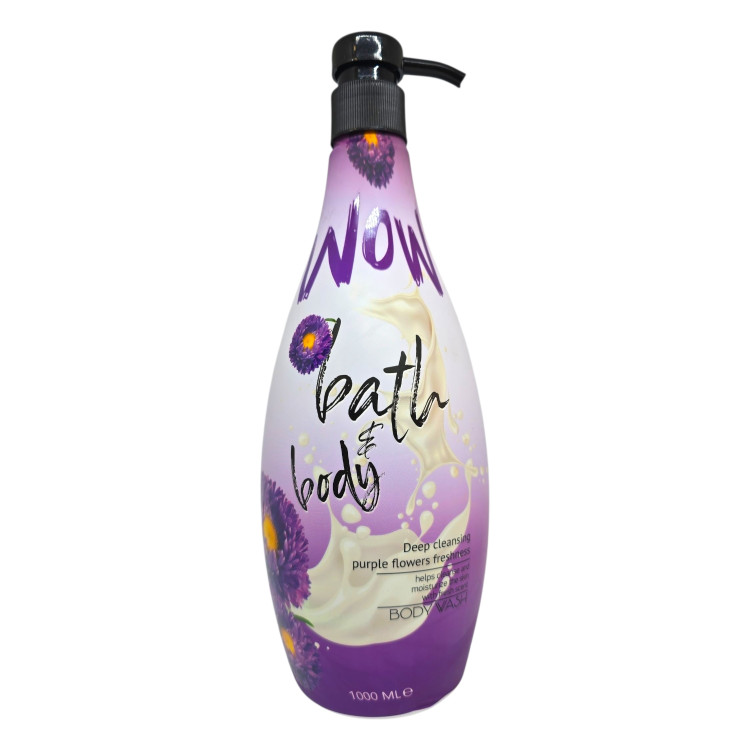 WOW душ гел, 1000мл, Purple Flowers freshness