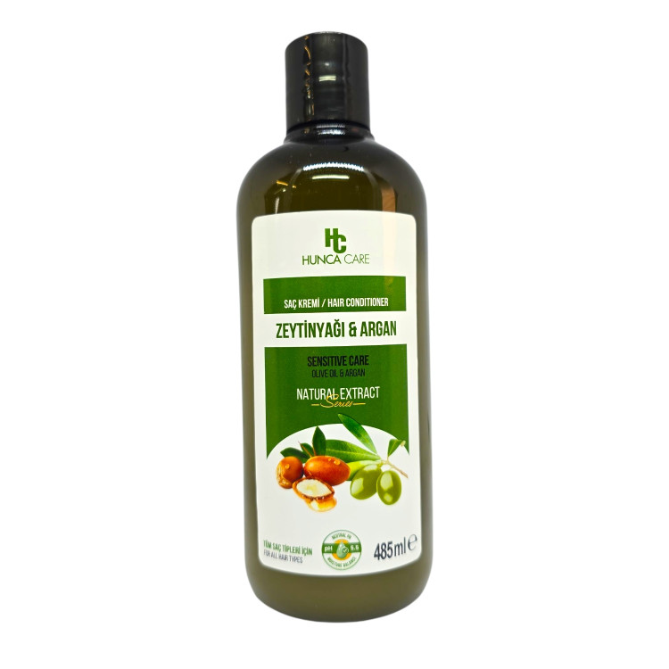HUNCA CARE балсам за коса, Sensitive care, Зехтин и арган, 485мл