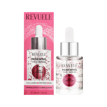 REVUELE подмладяващ серум за лице, Renewing Face Serum, Skin Capsules, Collagen • Peptide • HA, 30 ml REVUELE подмладяващ серум за лице, Renewing Face Serum, Skin Capsules, Collagen • Peptide • HA, 30 ml