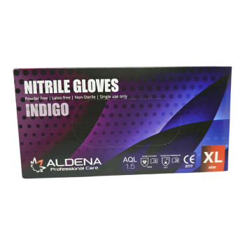 ALDENA нитрилни ръкавици, indigo, 100 броя, Размер XL