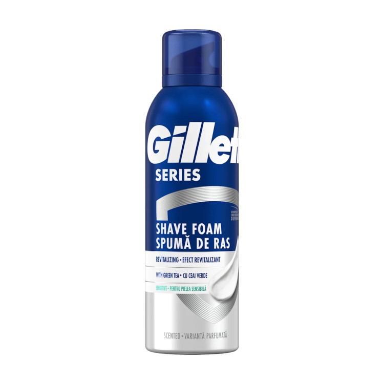 GILLETTE пяна за бръснене, Series, Sensitive, 200мл GILLETTE пяна за бръснене, Series, Sensitive, 200мл