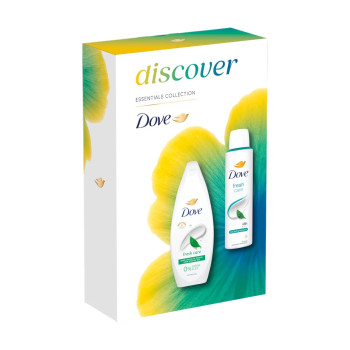 DOVE подаръчен комплект, Дамски, Душ гел и дезодорант, Fresh care