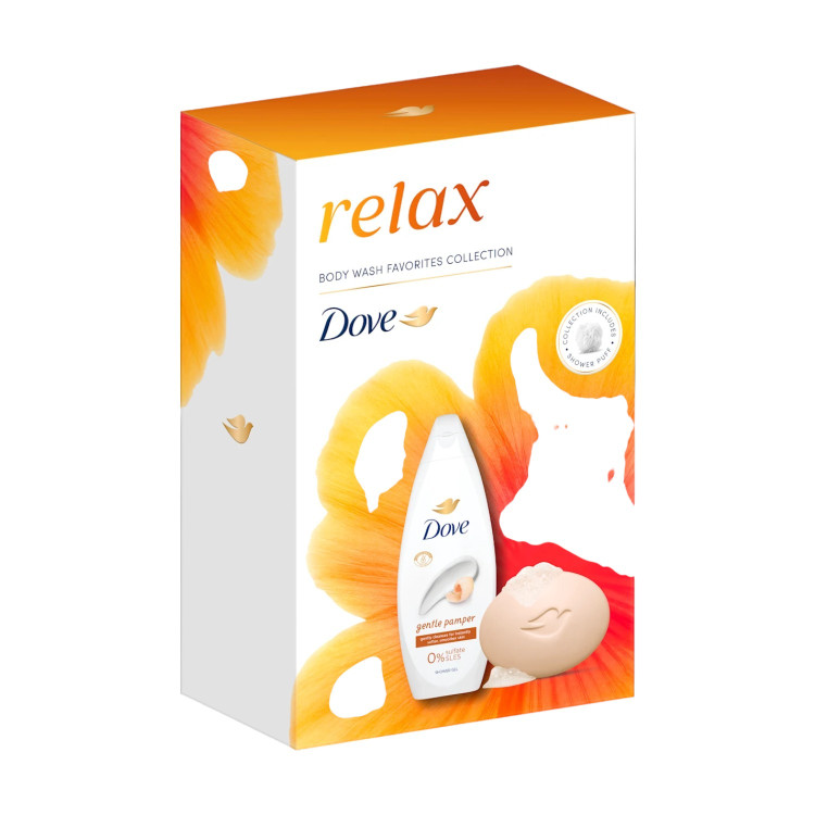 DOVE подаръчен комплект, Дамски, Душ гел и сапун, Relax DOVE подаръчен комплект, Дамски, Душ гел и сапун, Relax