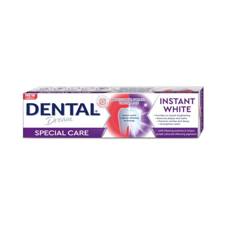 DENTAL паста за зъби, Dream, Special Care, 75мл, Instant White DENTAL паста за зъби, Dream, Special Care, 75мл, Instant White