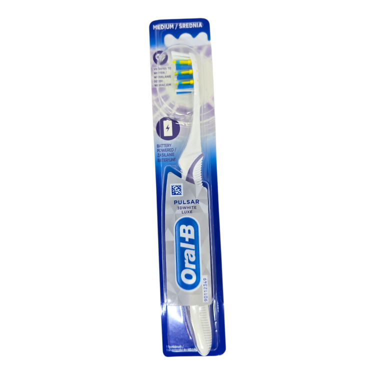 ORAL-B четка за зъби, Електрическа, Pulsar, Медиум, 3D white lux