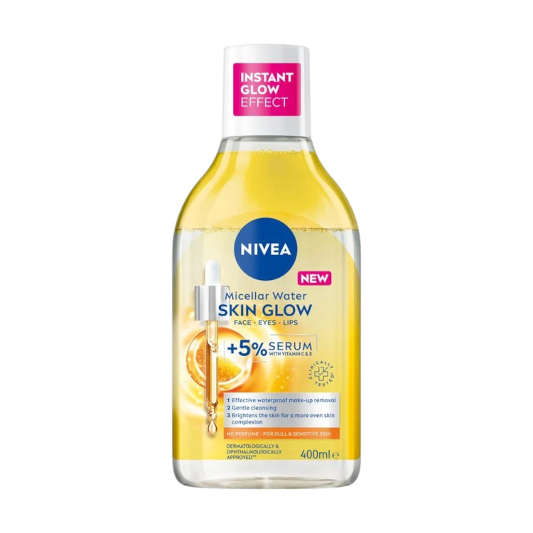 NIVEA мицеларна вода, Skin Glow+ Serum, 400мл