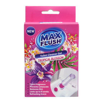 MAX FLUSH свеж диск за тоалетна чиния, 45мл, Tropical Blossom
