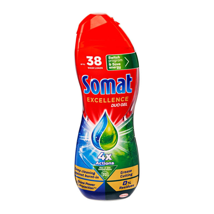 SOMAT гел за съдомиялна машина, Excellence, Duo gel, 684мл SOMAT гел за съдомиялна машина, Excellence, Duo gel, 684мл