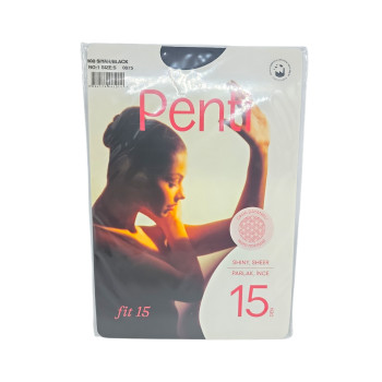 PENTI чорапогащник ликра, N1, Fit 15, 15 дена, Размер S, Черен PENTI чорапогащник ликра, N1, Fit 15, 15 дена, Размер S, Черен