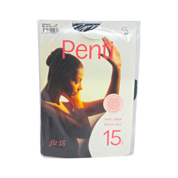 PENTI чорапогащник ликра, N6, Fit 15, 15 дена, Размер XXXL, Черен PENTI чорапогащник ликра, N6, Fit 15, 15 дена, Размер XXXL, Черен