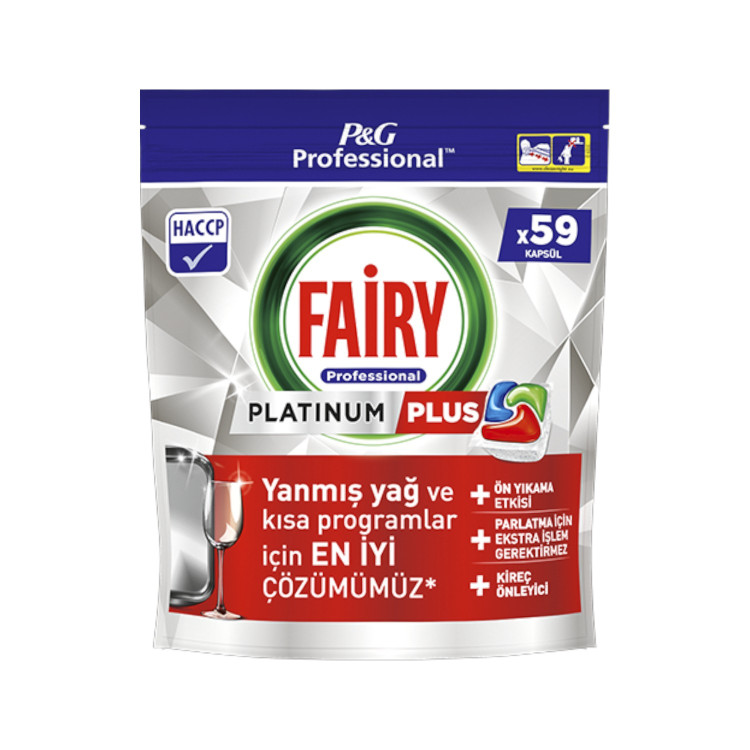 FAIRY таблетки за съдомиялна машина, Platinum plus all in one, 59 броя FAIRY таблетки за съдомиялна машина, Platinum plus all in one, 59 броя