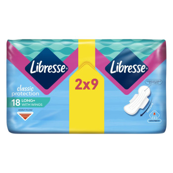 LIBRESSE дамски превръзки, Classic, Long, 18 броя 