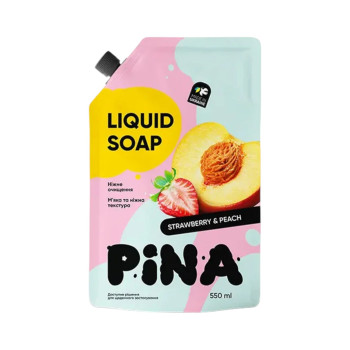 PINA течен сапун, 550мл, Strawberry & Peach