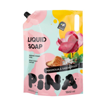 PINA течен сапун, 1500мл, Magnolia & Sandalwood