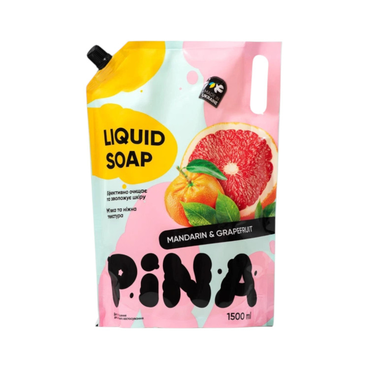 PINA течен сапун, 1500мл, Mandarin & Grapefruit PINA течен сапун, 1500мл, Mandarin & Grapefruit