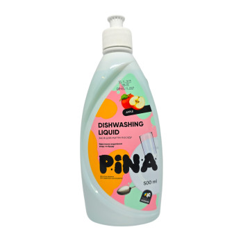 PINA препарат за измиване на съдове, 500мл, Ябълка PINA препарат за измиване на съдове, 500мл, Ябълка