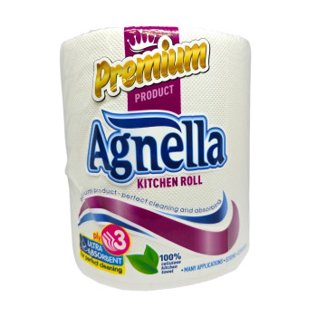 AGNELLA кухненска ролка, Premium, Бяла, 600гр AGNELLA кухненска ролка, Premium, Бяла, 600гр