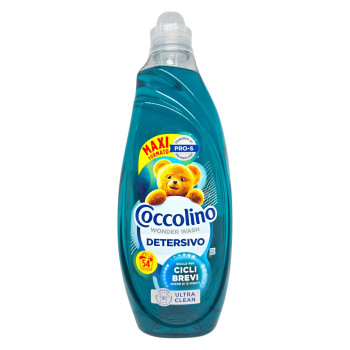 COCCOLINO течен перилен препарат с парфюм, Универсален, 2160мл, 54 пранета, Ultra Clean COCCOLINO течен перилен препарат с парфюм, Универсален, 2160мл, 54 пранета, Ultra Clean
