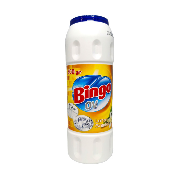 BINGO OV  почистващ препарат, 500гр, Лимон