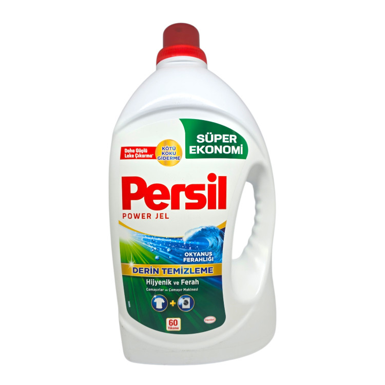 PERSIL течен перилен препарат, 60 пранета, 3900мл, Океан, Бяло пране PERSIL течен перилен препарат, 60 пранета, 3900мл, Океан, Бяло пране
