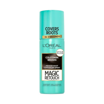 Loreal Paris magic retouch спрей за скриване на бели корени 74мл, Cold Dark Brown Loreal Paris magic retouch спрей за скриване на бели корени 74мл, Cold Dark Brown