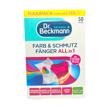 Dr.beckmann цветоулавящи кърпи за пране, Всичко в едно, Maxipack, 50 броя Dr.beckmann цветоулавящи кърпи за пране, Всичко в едно, Maxipack, 50 броя