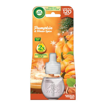 AIR WICK електрически ароматизатор, Пълнител, Pumpkin & Winter Spice, 19мл
