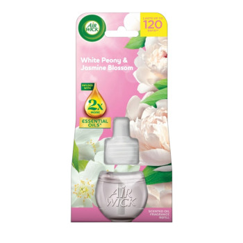 AIR WICK електрически ароматизатор, Пълнител, White Peony & Jasmine Blossom, 19мл