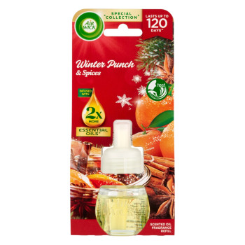 AIR WICK електрически ароматизатор, Пълнител, Winter Punch & Spices, 19мл