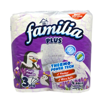 FAMILIA тоалетна хартия, Ароматизирана, 4 броя, Magic Flowers FAMILIA тоалетна хартия, Ароматизирана, 4 броя, Magic Flowers