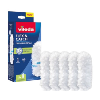 VILEDA flex & catch резерви за четка за прах, 5 броя VILEDA flex & catch резерви за четка за прах, 5 броя