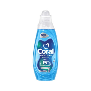CORAL течен перилен препарат, Magic Wash, 840мл, 21 пранета, Sports & Synthetics