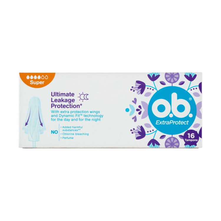 O.B хигиенни тампони, Extra Protect, Super, 16 броя