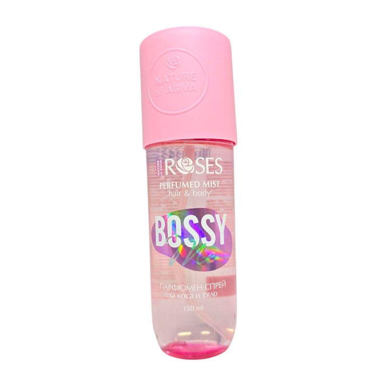 NATURA OF AGIVA ROSES парфюмен спрей за коса и тяло, 150мл, Bossy Me