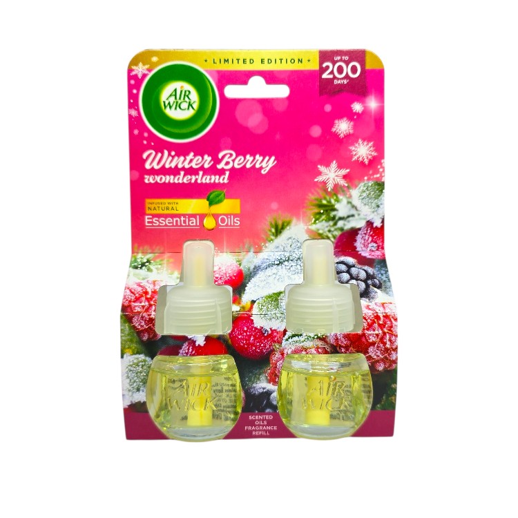 AIR WICK електрически ароматизатор, Пълнител, 2х19мл, Winter Berry 