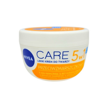 Nivea Care 5w1 лек анти-ейдж крем за лице против бръчки, 100мл Nivea Care 5w1 лек анти-ейдж крем за лице против бръчки, 100мл