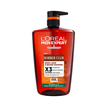 LOREAL men expert мъжки душ гел, 1000мл, XXXL size, Barber Club LOREAL men expert мъжки душ гел, 1000мл, XXXL size, Barber Club
