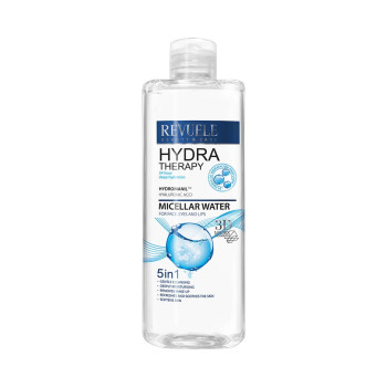 REVUELE Hydra Therapy Micellar Water, мицеларна вода с хиалуронова киселина и Hydromanil™, 400 мл